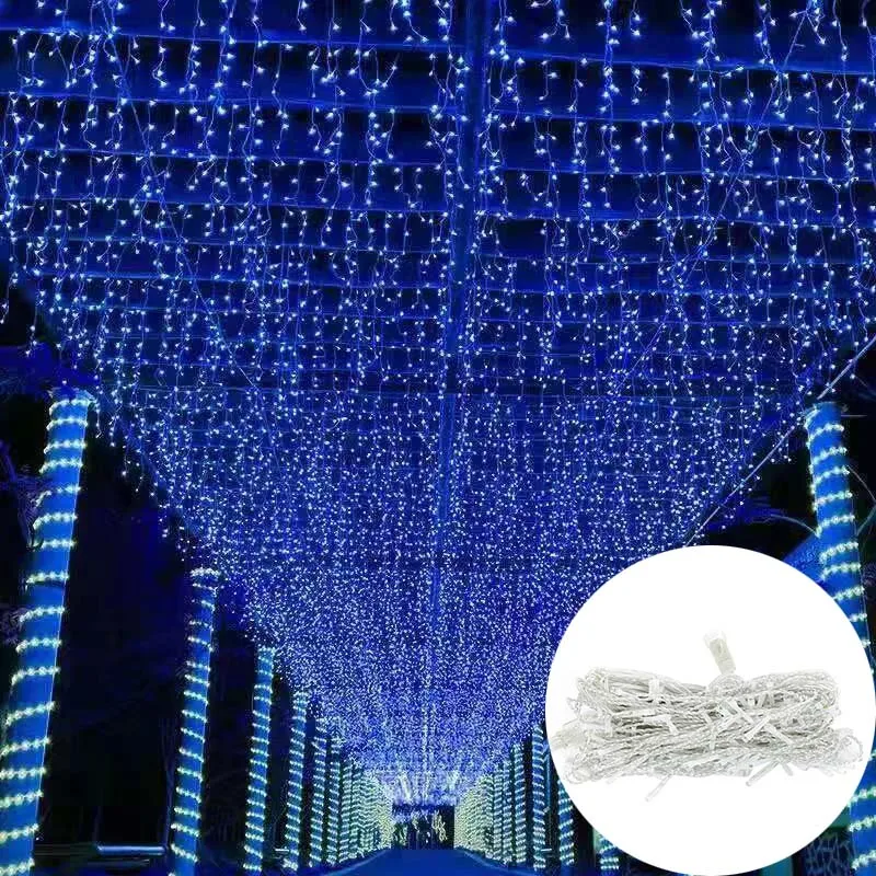 

Led Strip Lights Garden Floor Lamps 5M 6M 220V Outdoor Birthday Party Decorations 8 Mode Wedding Decoration Neon Lights