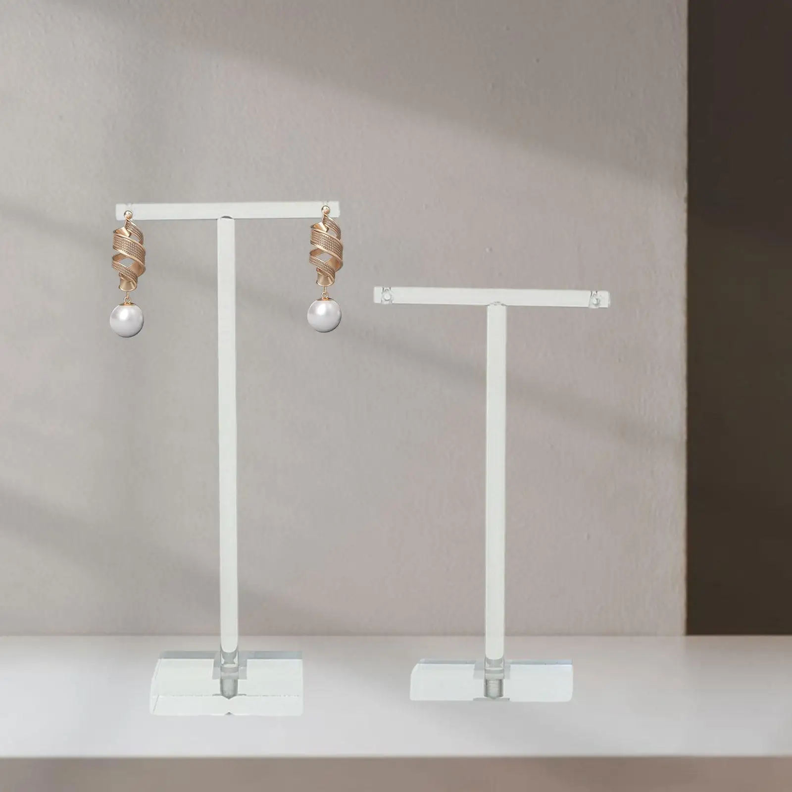 

2 шт., Т-образные акриловые подставки для сережек