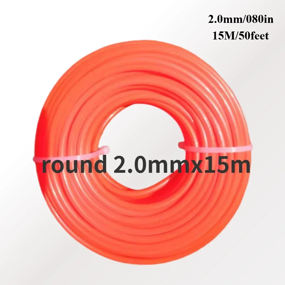 

Нейлоновая леска для триммера LIANG SEN 1,6/2,0/2,4/2,7/3,0/3,3/3,5 мм x 15 м