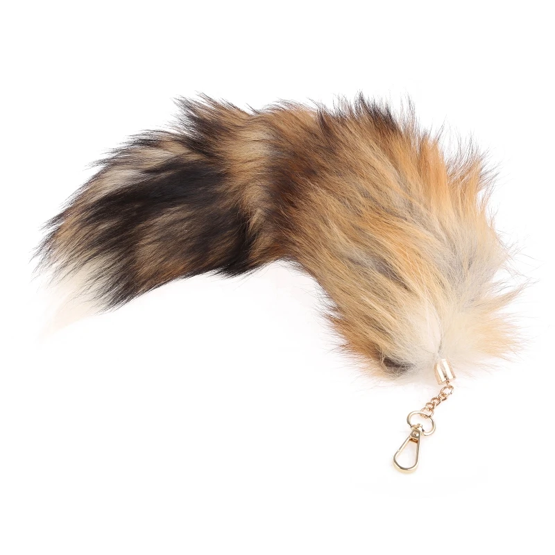 

Hot Large Tail Fur Tassel Bag Tag Keychain Strap Chain New 066C