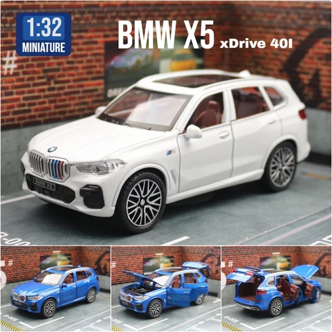 BMW X5 SUV 1/32  металлическая модель автомобиля со звуком и светом