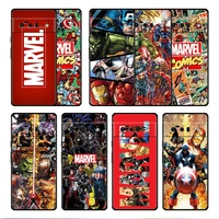 marvel heroes the avengers case cover for google pixel 6 6pro 5a 4a 3 4 xl 5 pro 4g 5g 4xl full tpu back silicone official