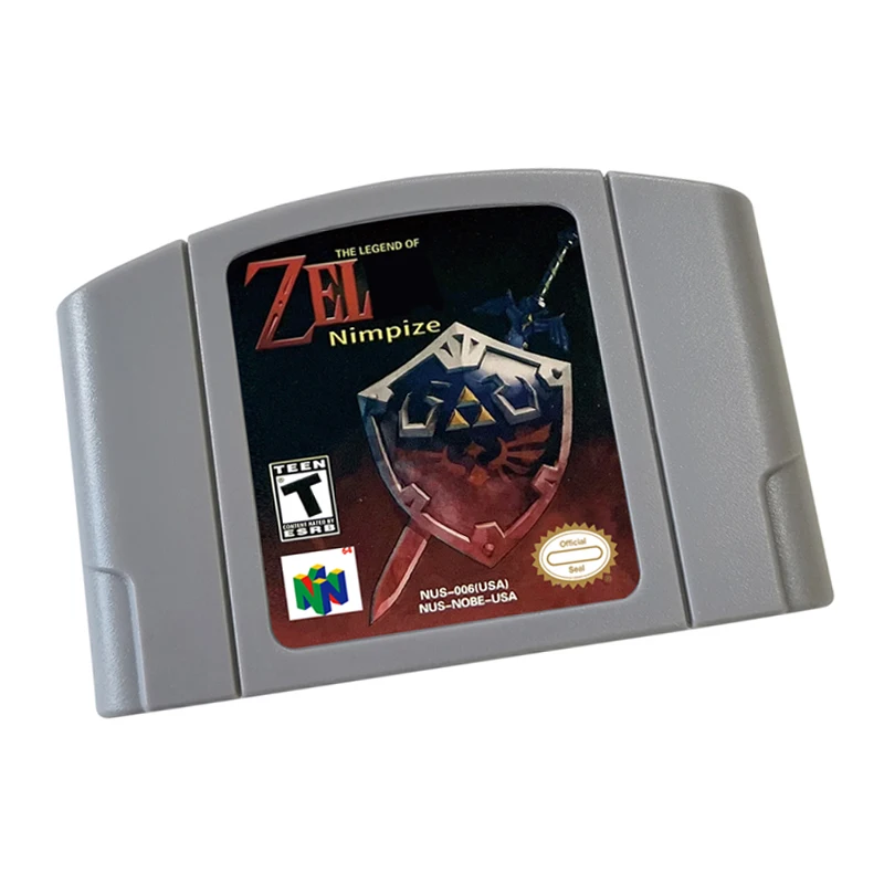 Игры N64 Картридж zel обесцвечивает Версия NTSC Ретро игры реконструкционные