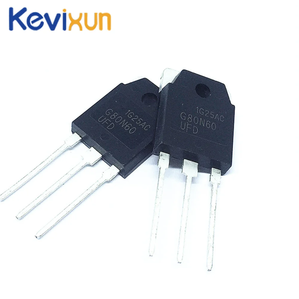 5PCS SGH80N60UFD G80N60 80N60 80A 600V TO-3P Ultrafast IGBT new original