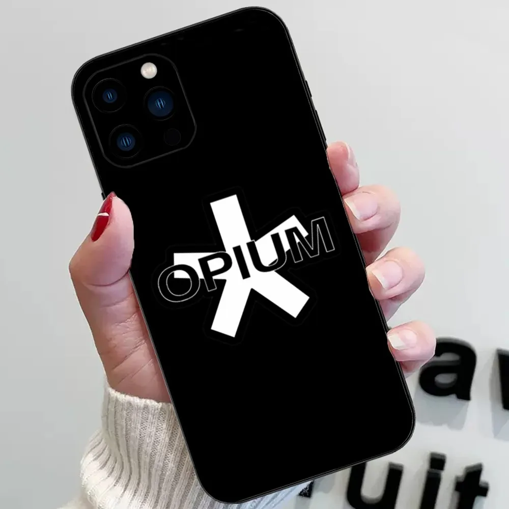Чехол O-Opium Rap Playboi Carti для iPhone 15 14 13 12 11 Pro Max mini XS XR X 8 Plus SE черный чехол