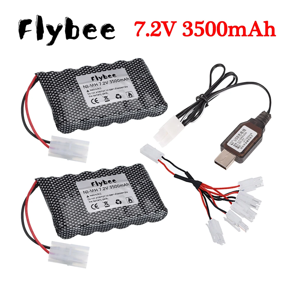 Набор перезаряжаемых батарей 7 дюймов 2 в и зарядное устройство USB для