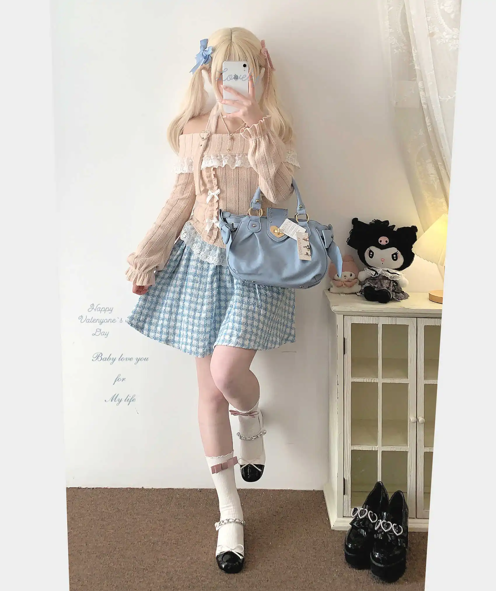 Женская трикотажная кокетка с длинным рукавом Осень-зима