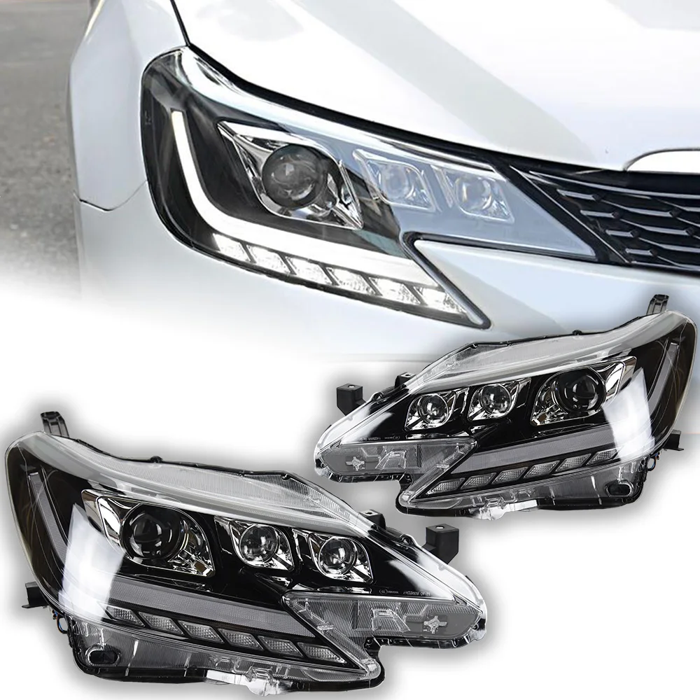 

Автомобильные фары для Toyota Mark X, фары, объектив проектора 2014-2021 Reiz, динамический сигнал, передняя фара, светодиодные фары Drl, автомобильная деталь