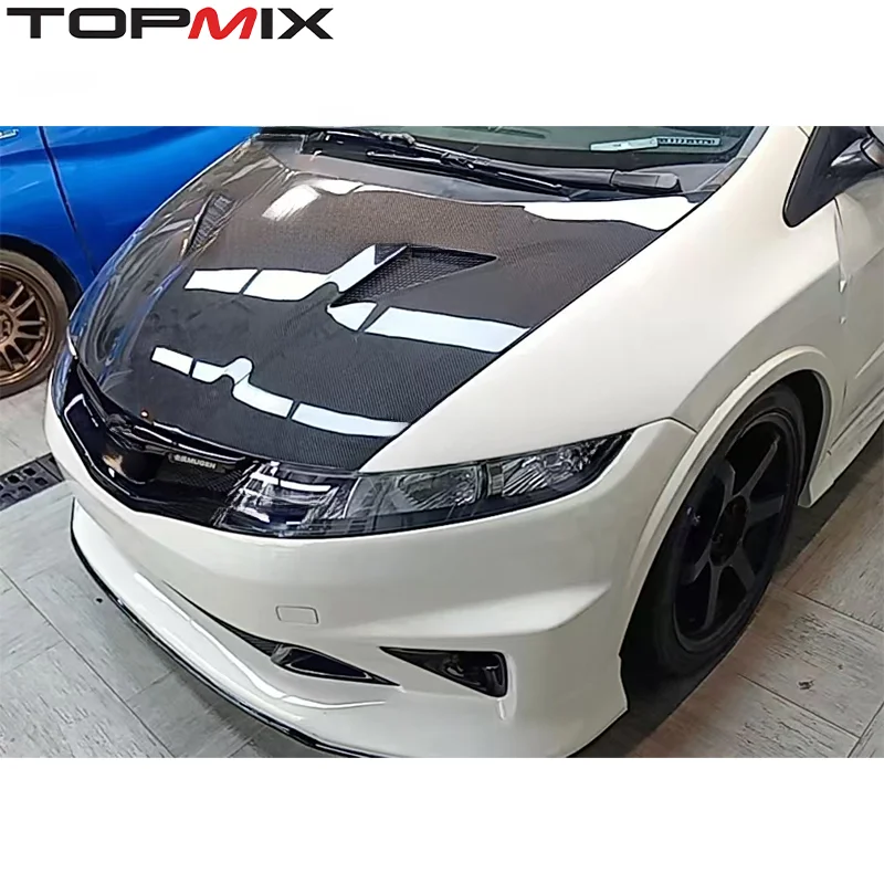 Карбоновый капот для Honda Civic Type-R FN2 2007-2010 — высококачественный карбон, специально для данной модели автомобиля (art.: 3920d507bfee2) - 3920d507bfee2