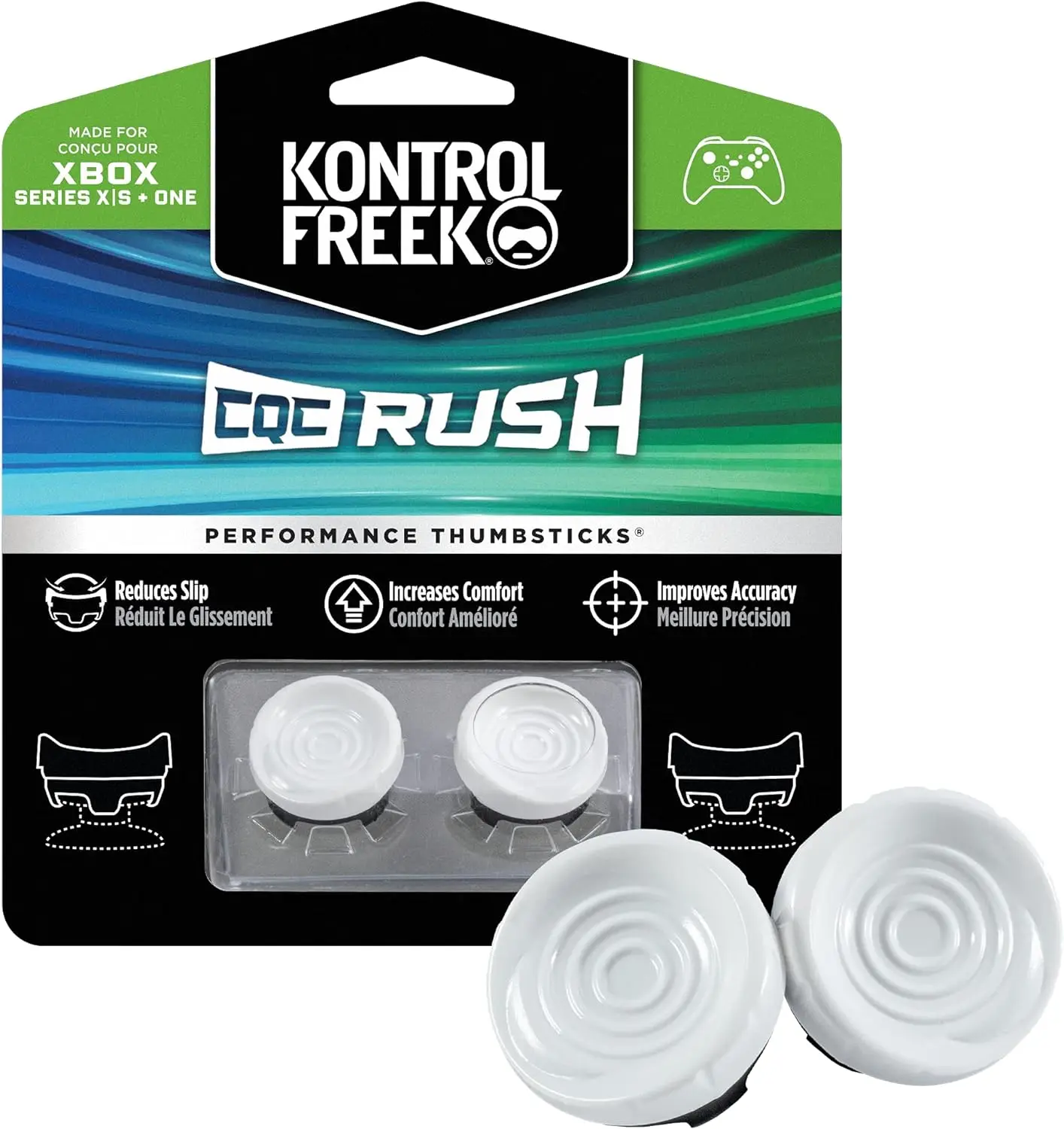 Контроллер Kontrolfreek Fps Freek Cqc Rush Для Xbox One И Series X Белые Аналоговые Палочки Performance 2
