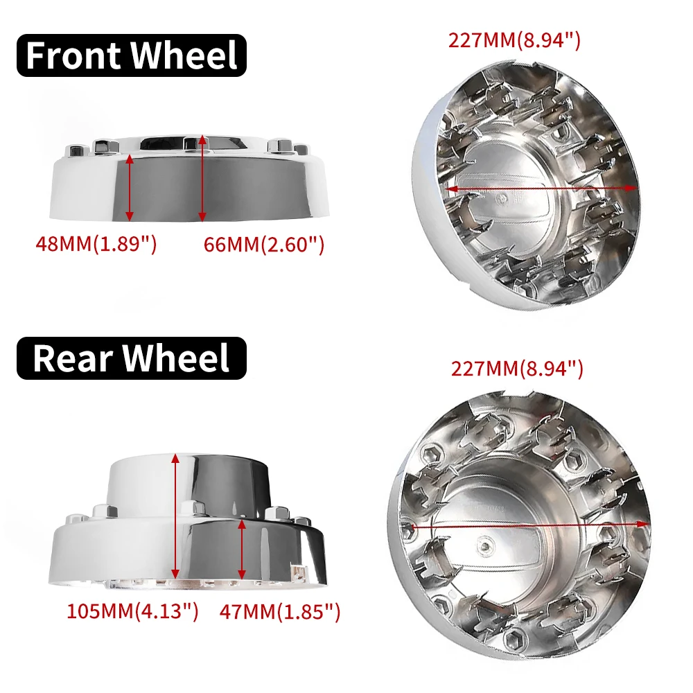 RASTP-New 4PCS Car Wheel Center Hub Caps Dustproof Waterproof ABS for DODGE RAM 4500&amp5500 2011-2015 2016 2017 2018 LKT146