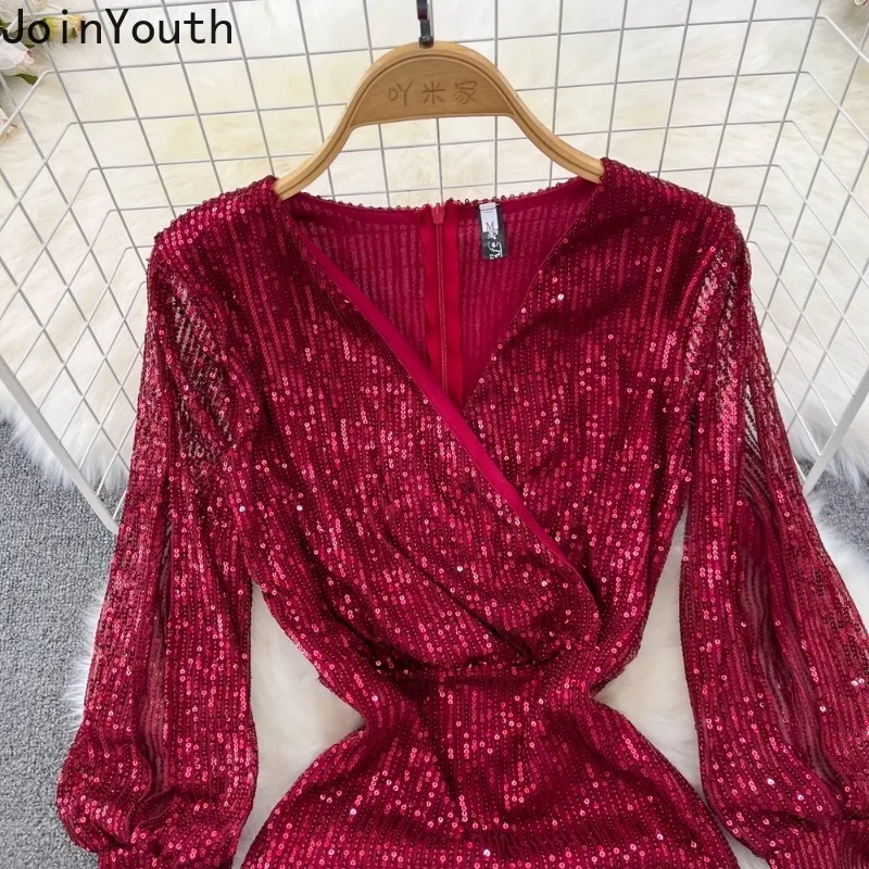 2024 Vestidos De Mujer вечерние платья для женщин туника с v-образным вырезом и