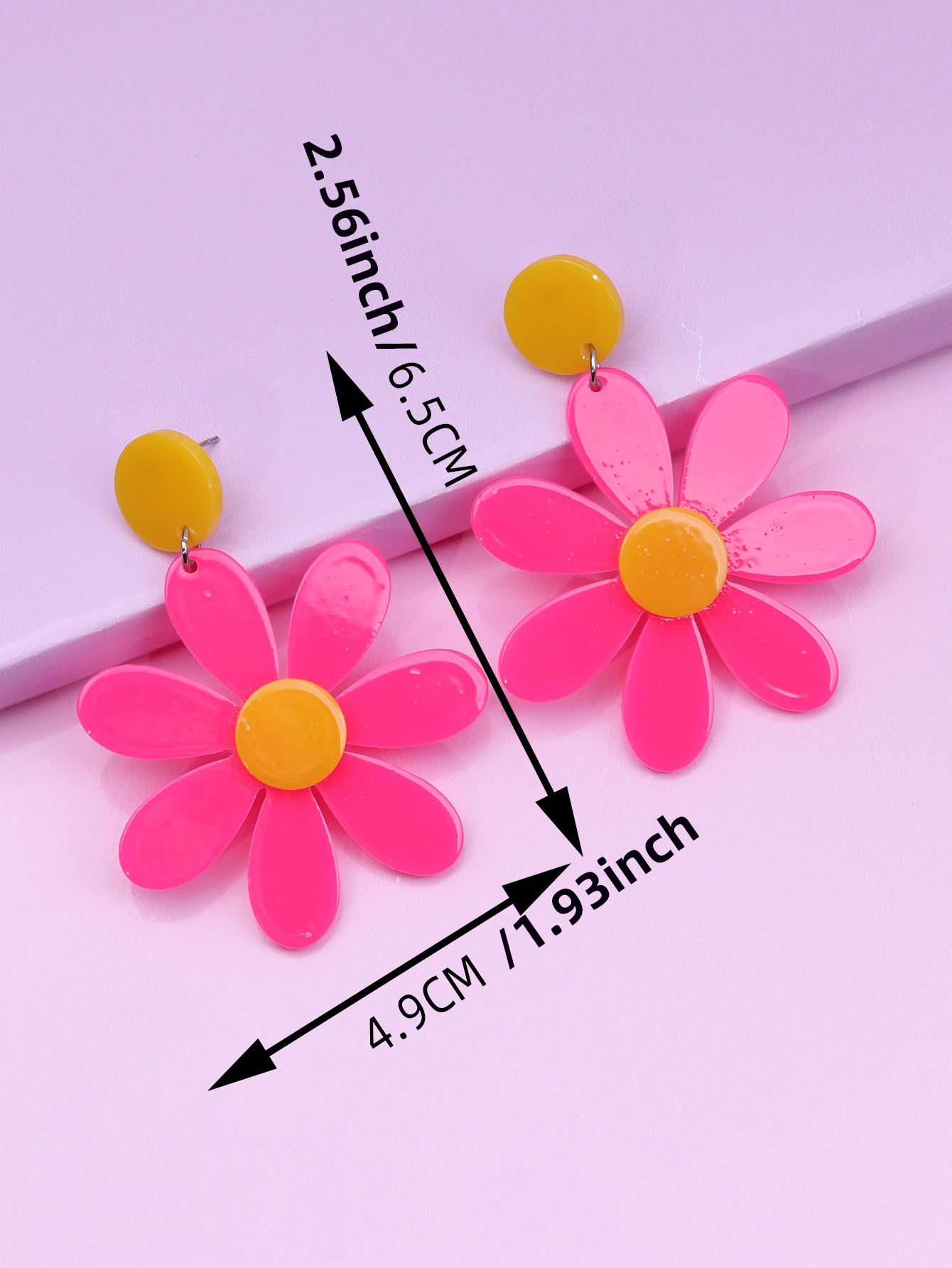 1 пара летних пляжных сережек в богемном стиле флуоресцентного цвета для женских
