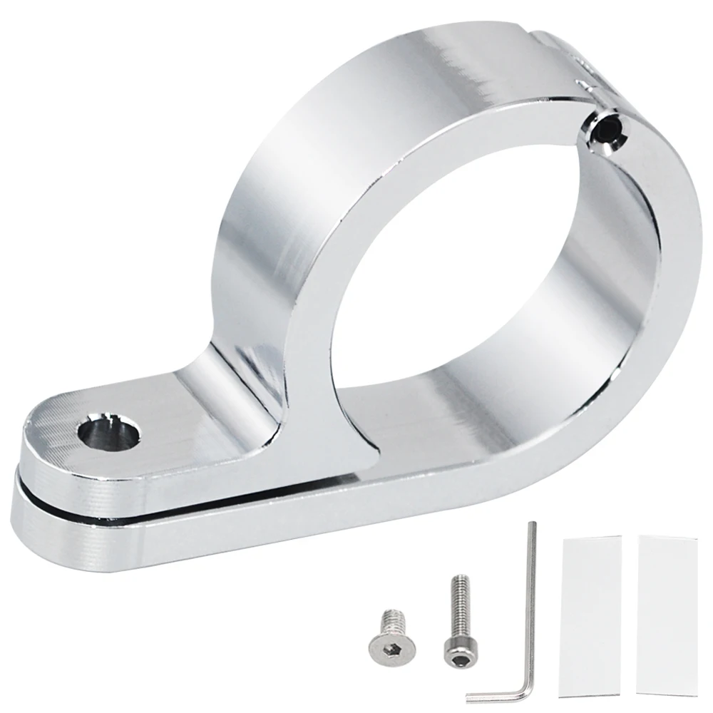 

Motorcycle Universal 1.25'' Handlebar Clamp 32mm Highway Bar Handlebar Clock Temperature Gauge Mount Clamp Fits For Harley