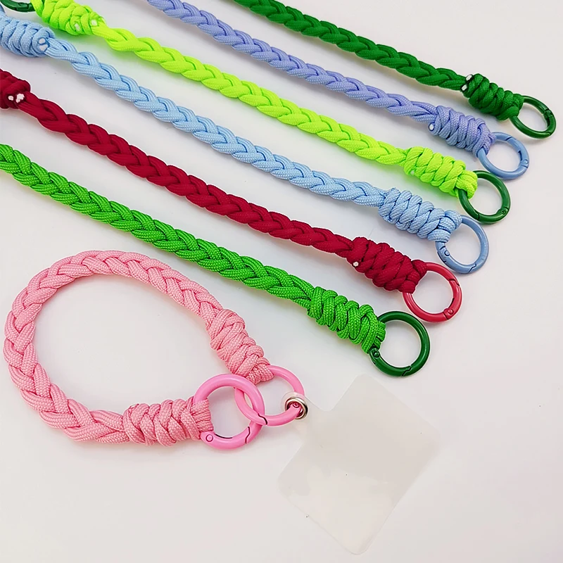 

Mobile Phone Lanyard Short Bold Wrist Pendant Hand-woven Strong Outdoor Sports Mountaineering Hand Chain Anti-lost Lanyard Keys