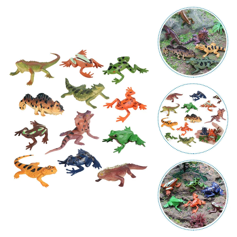 

Animal Animals Figures Figurines Toys Model Toy Plastic Frog Statue Wild Mini Fake Garden Kids Reptile Miniature Lizard Prop