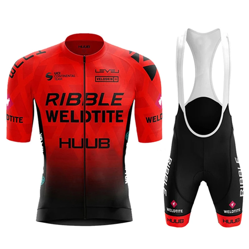 

Велосипедная одежда ropa bicicleta hombre, велосипедная майка, красная женская одежда для езды на велосипеде HUUB, летний комплект одежды для езды на ве...