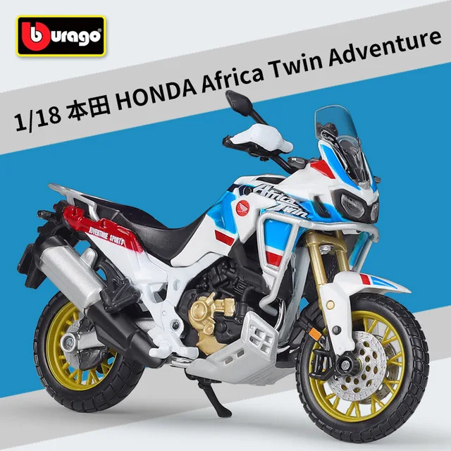 

Bburago 1:18 Honda Africa Twin Adventure Коллекционная модель мотоцикла Игрушка Подарки