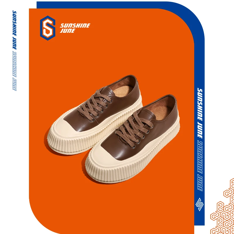 Women ins Thick-soled brown shoes women's 2022 new autumn casual shoes women luxury All-match shoes Ladys fashion Casual