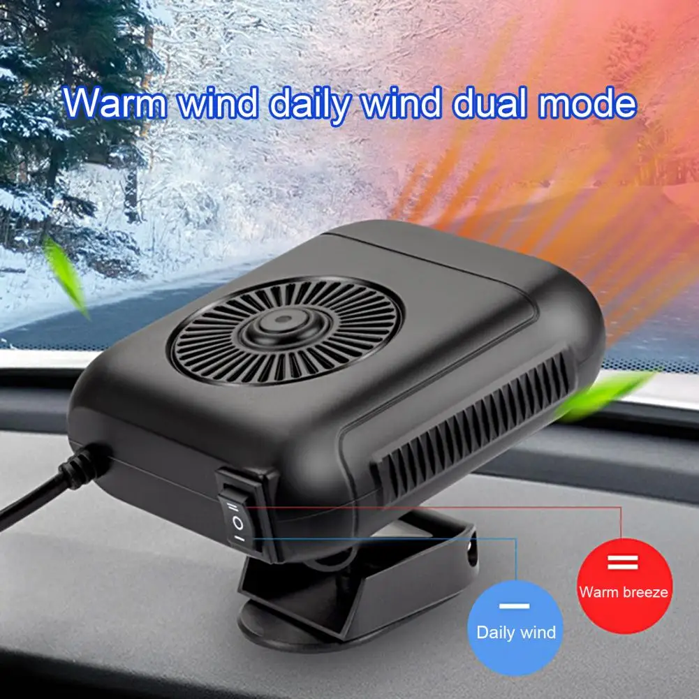 

Car Heater Practical Anti-vibration Dual Use Portable Electric Dryer Windshield Defroster for Automobile