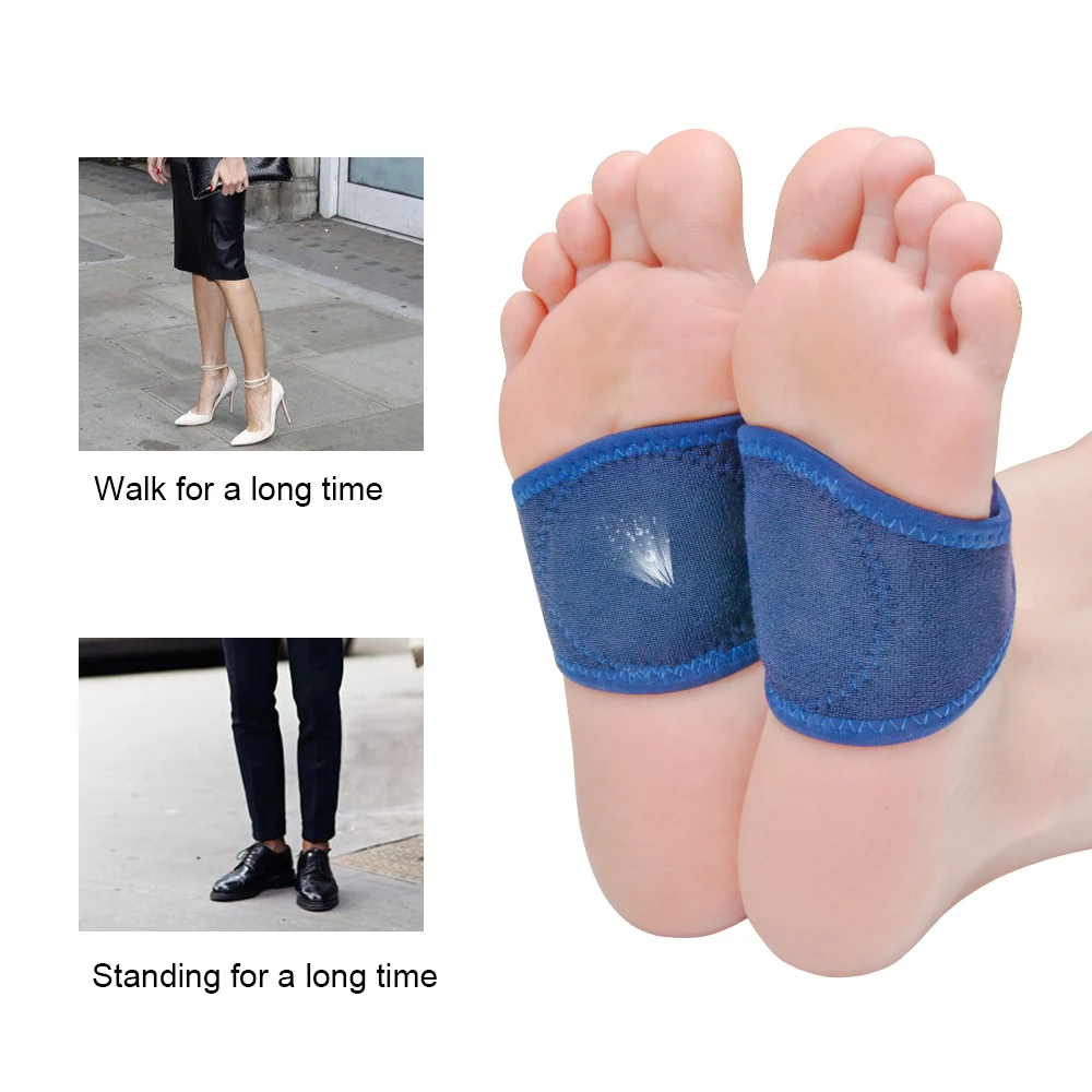 

Flat Orthotic Plantar Fasciitis Arch Support Gel Cushions Pad Heel Wrap Care Insoles Flat Foot Correction