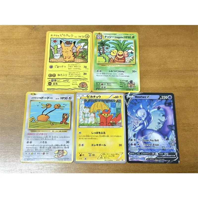 

Set Pikachu Mewtwo Pokemon Cute DIY Evolution Fighting Board Game Collection Hobby Gift Battle Kid Interesting Cartoon Toy