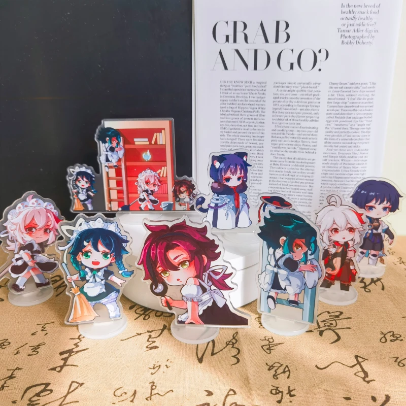 

Hot Game Genshin Impact Figure Scaramouche Xiao Cosplay Acrylic Stand Model Plate Toy Desk Decor Anime Fans Prop Gift For Friend
