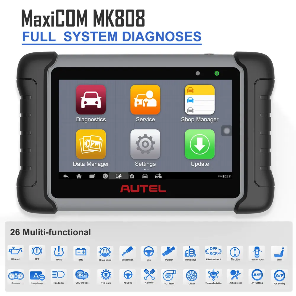 Autel MaxiCOM MK808 OBD2 сканер автомобильный диагностический инструмент активный тест