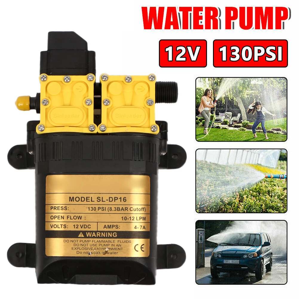 12LPM автофургон двухъядерный Мощный двойной водяной насос высокое давление