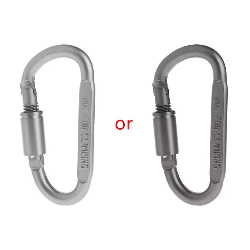 

Shaped Camping Carabiner Aluminum Alloy Locking Hook Ring Key Climbing Tools