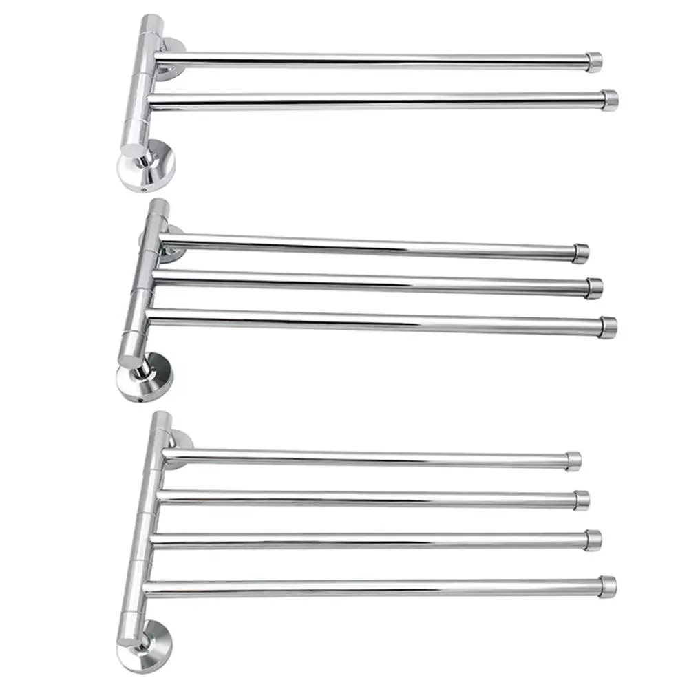 

Steel Towel Bar Rotating Towel Rack Bathroom Kitchen Wall-mounted Towel Polished Rack Holder Hardware Accessory