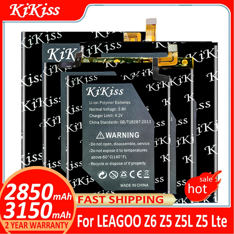 

KiKiss Battery BT-5001 BT-503 For LEAGOO Z6 Z5 Z5L Z5 Lte Z5Lte BT 5001 BT 503 Batteries Batterij + Track NO