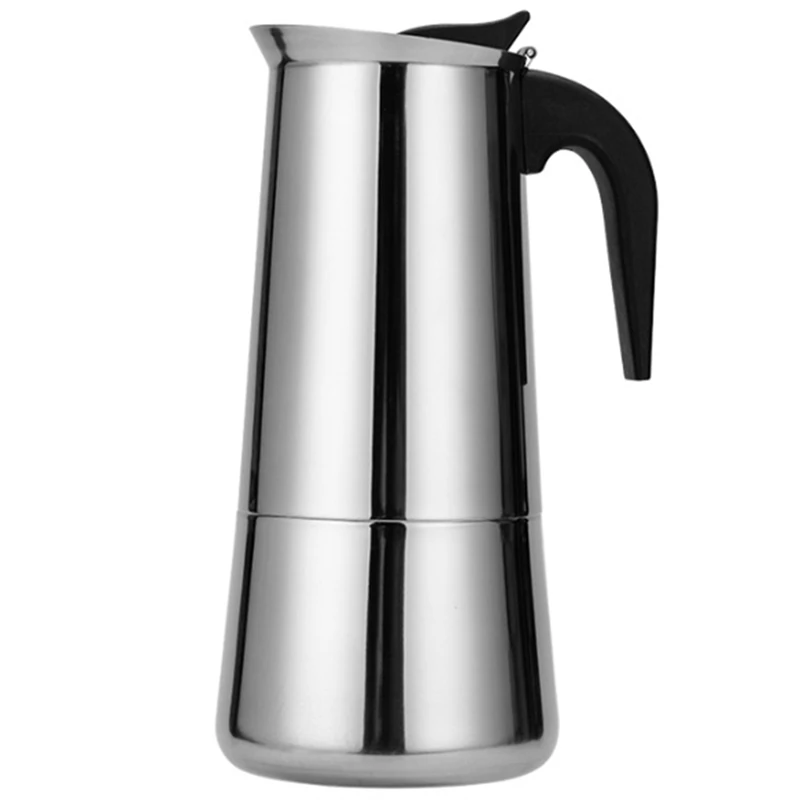 

BMDT-Steel Coffee Pot Italian Moka Pot Espresso Coffee Maker Pot Cafe Percolator Tools For Latte Maker Stovetop Coffee