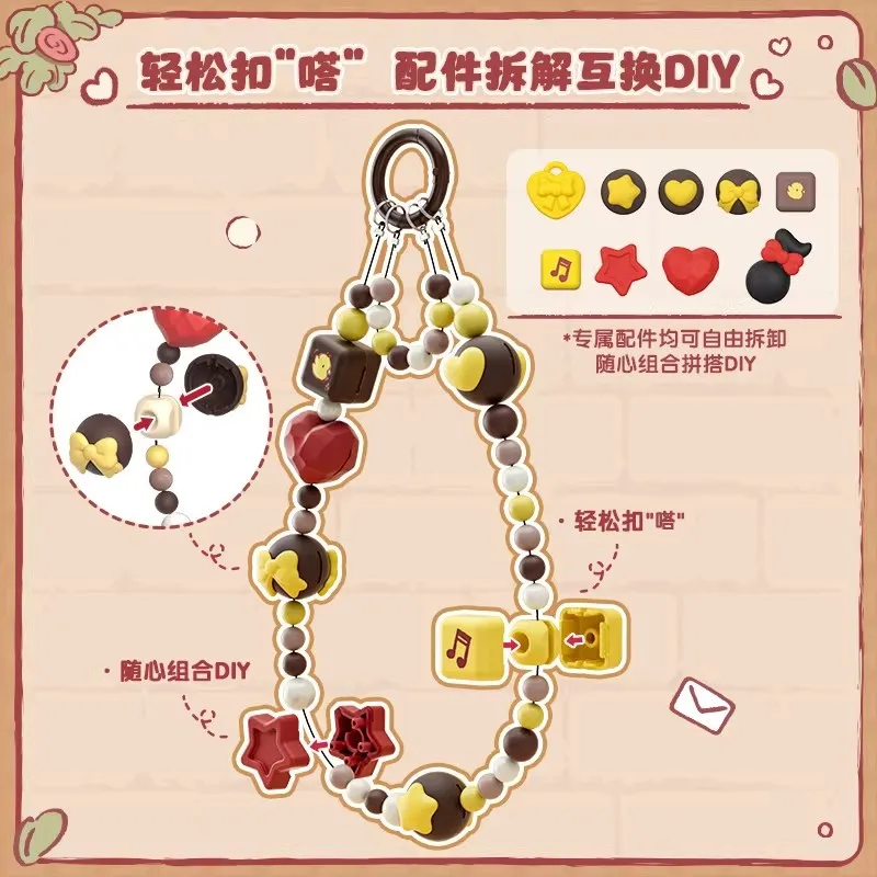 Фото Новая серия Blokees Blind Box Sanrio Dodo: Ретро-медвежонок встречает собаку с большими ушами. Загадочная коробка. Милая подвеска для телефона. Подарки для девочек. №3