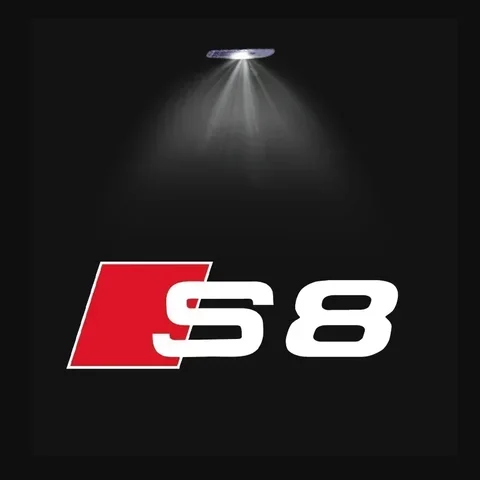 Для Audi Sport RS A3 A4 B8 8P 8V A6L C7 C6 C5 A5 A8 Q3 Q5 Q7 B7 B6 B9 SLINE Quattro автомобильная светодиодная лампа-проектор