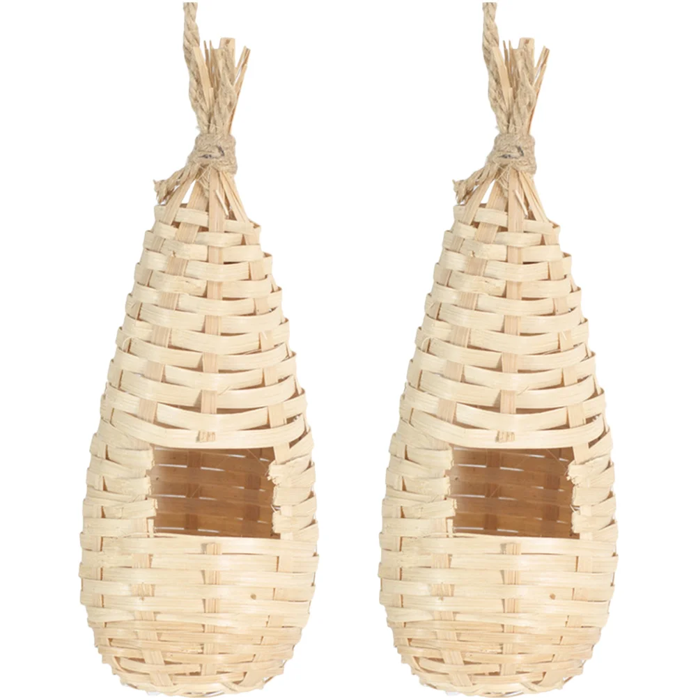 

Parrothouse Bird Crafted Hotel Wear Window Viewinghangingwoven Suspending Natural Delicate Resistant