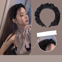 2022 fashion hair hoop hair bands for women girls flower solid color headbands designer wide hairband headwear hair accessories