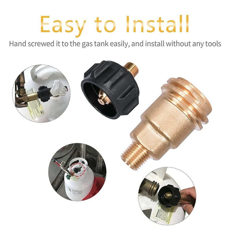 QCC1 Acme гаечная гайка адаптер для пропанового газа латунь быстрое соединение