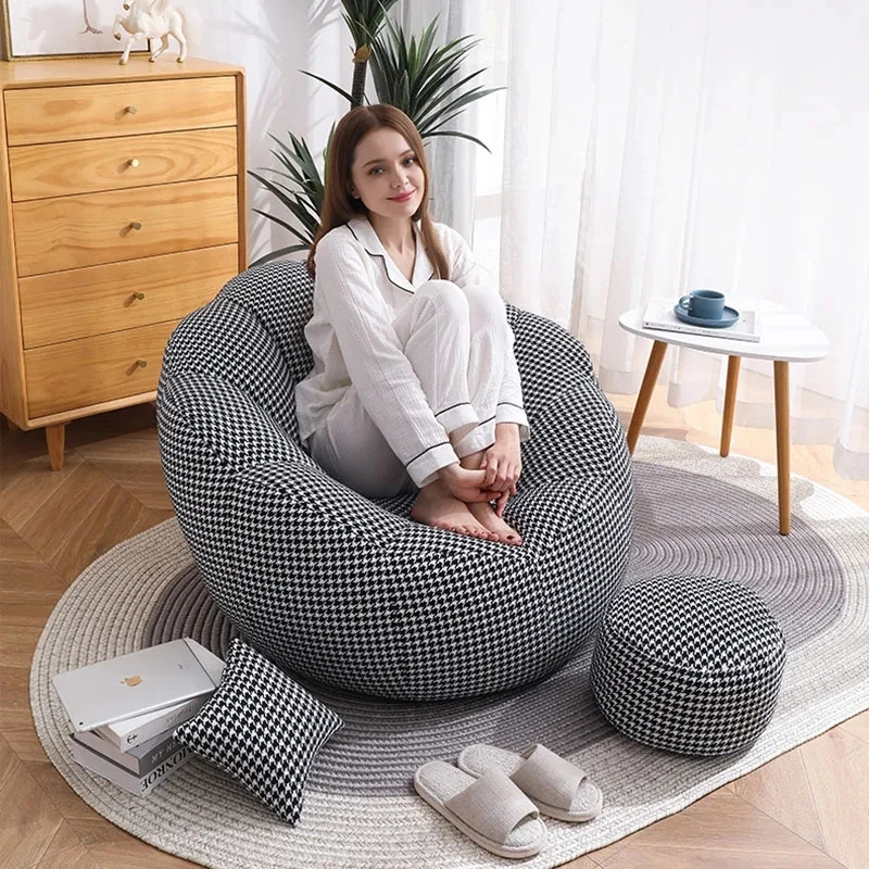

Modern Beanbag Sofa single Puff Individual Lounge Small Sofas Floor Sectional Corner Lazy Woonkamer Banken Home Furniture