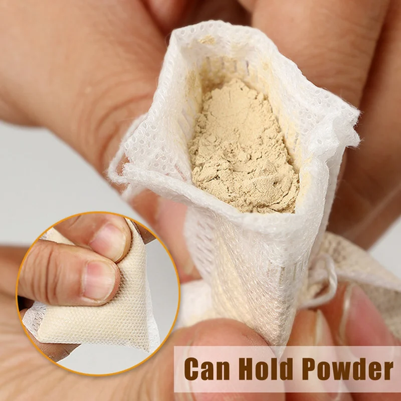 Одноразовые чайные пакетики 5-100 шт. фильтрующие для заварки чая со шнурком с