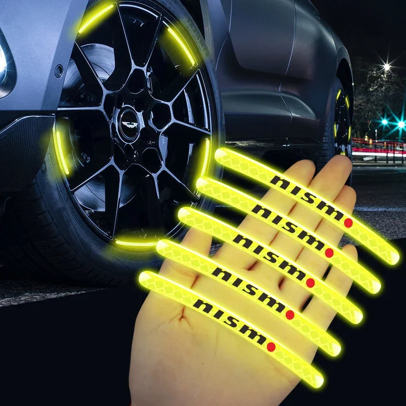 15/20 шт. светоотражающие полосы для ступицы колеса автомобиля логотипа Nismo эмблема