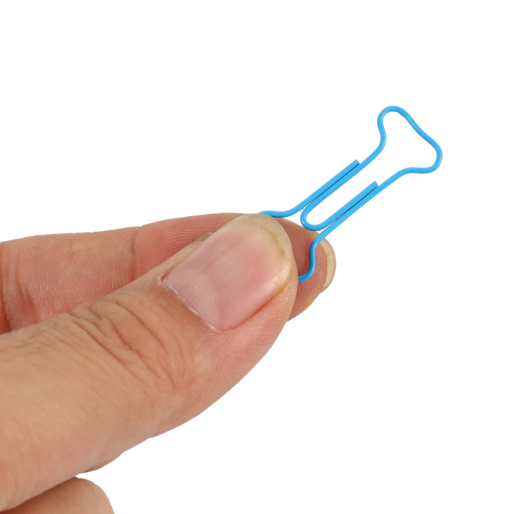 

100pcs Bone Shape Multicolor Metal Paper Clips