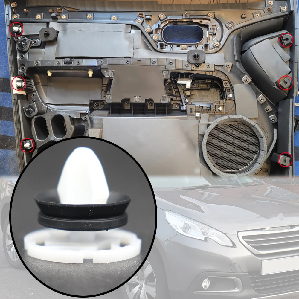 Для Peugeot 2008 (A94) 2019 2018 2017 2016 2015 2014 2013 Автомобильная Дверная панель карточка отделка