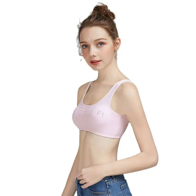 

10-18Year Girls Training Bra Wireless Thin Cup Bra Fashion Comfortable Teenage Underwear Cartoon underwear