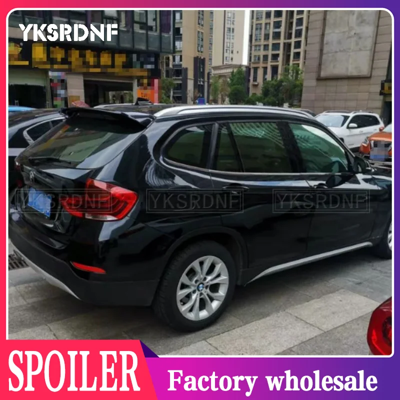 

Для BMW X1 E84 2011 2012 2014 2015 задний спойлер из АБС-материала, задний спойлер багажника на крышу для X1 E84 спойлер из углеродного волокна