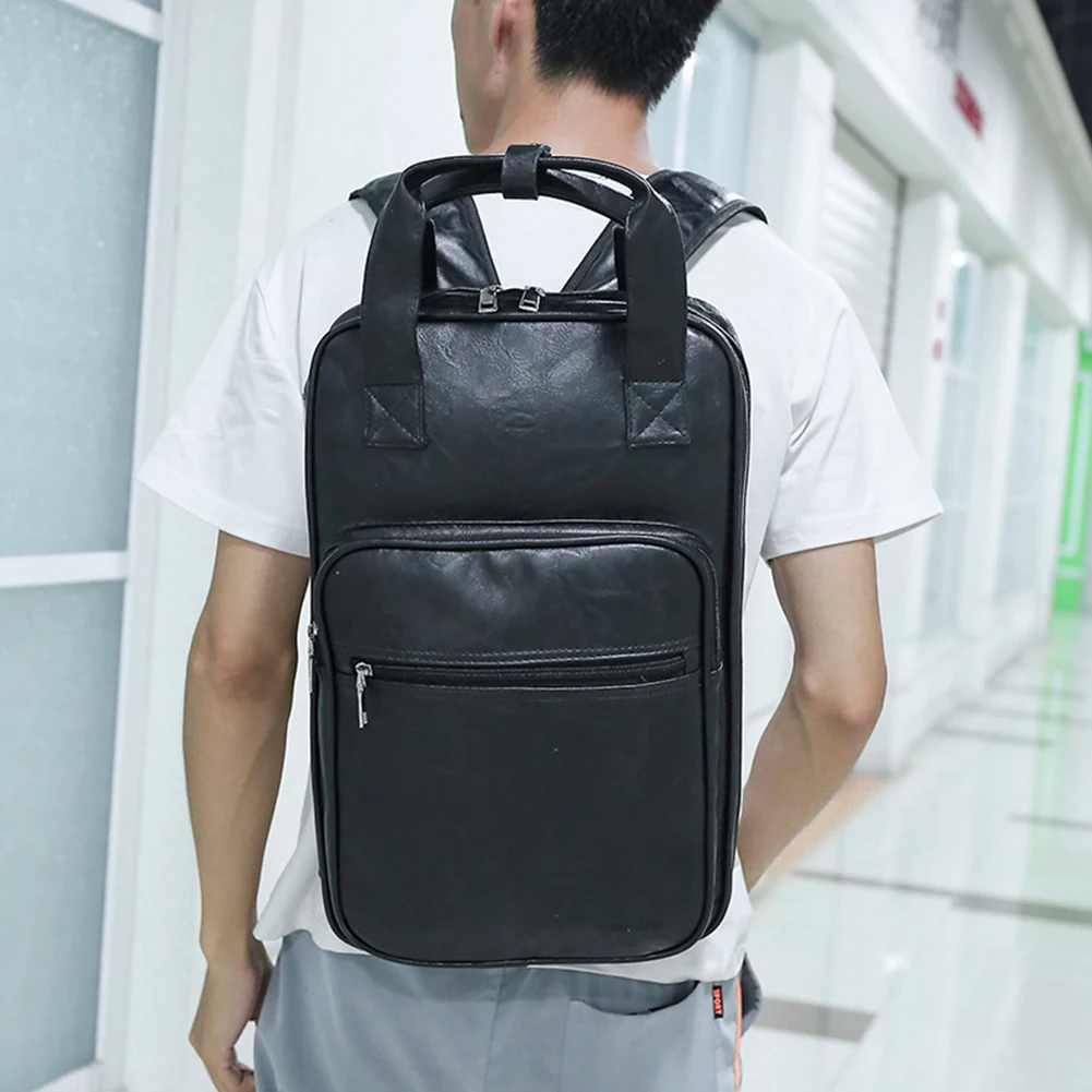 

Percussion Parts Stick Bag Drumsticks Bag Musical Instruments 5 Pockets Double Straps Drum Stick Bag Gripped Handle