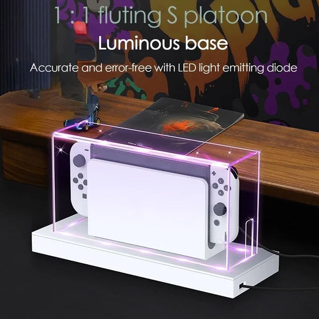 Dust Cover for Nintendo Switch/OLED Switched Acrylic Host Shell oled Protective Sleeve 3