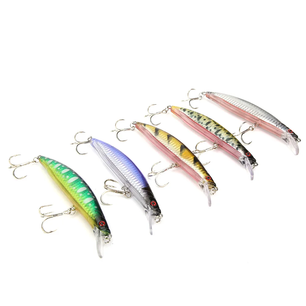 

5PCS ABS Plastic 13cm/23g Minnow Ring Beads Lifelike Artificial Bait Fishing Lure Swimbait Accessory Kit Fishing