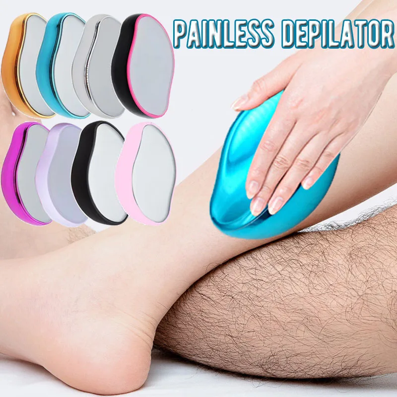 

Hot Crystal Physical Hair Removal Eraser Glass Hair Remover Painless Epilator Easy Cleaning Reusable Body Care Depilation Tool