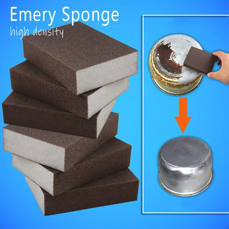 

2pcs/lot Sponge Magic Eraser for Removing Rust Cleaning Cotton Emery Sponge Melamine Kitchen Supplies Descaling Clean Rub Pot